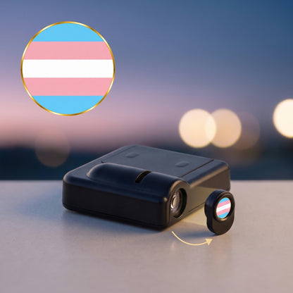 PRIDEMARK with the Trans Pride flag