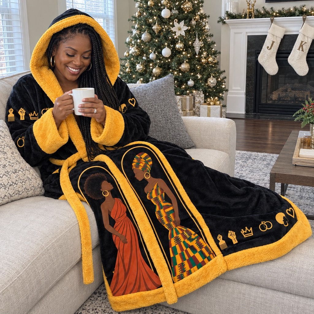 SOULWARM heated robe at home